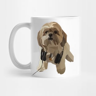 Shitzu Awesome dog geometric Mug